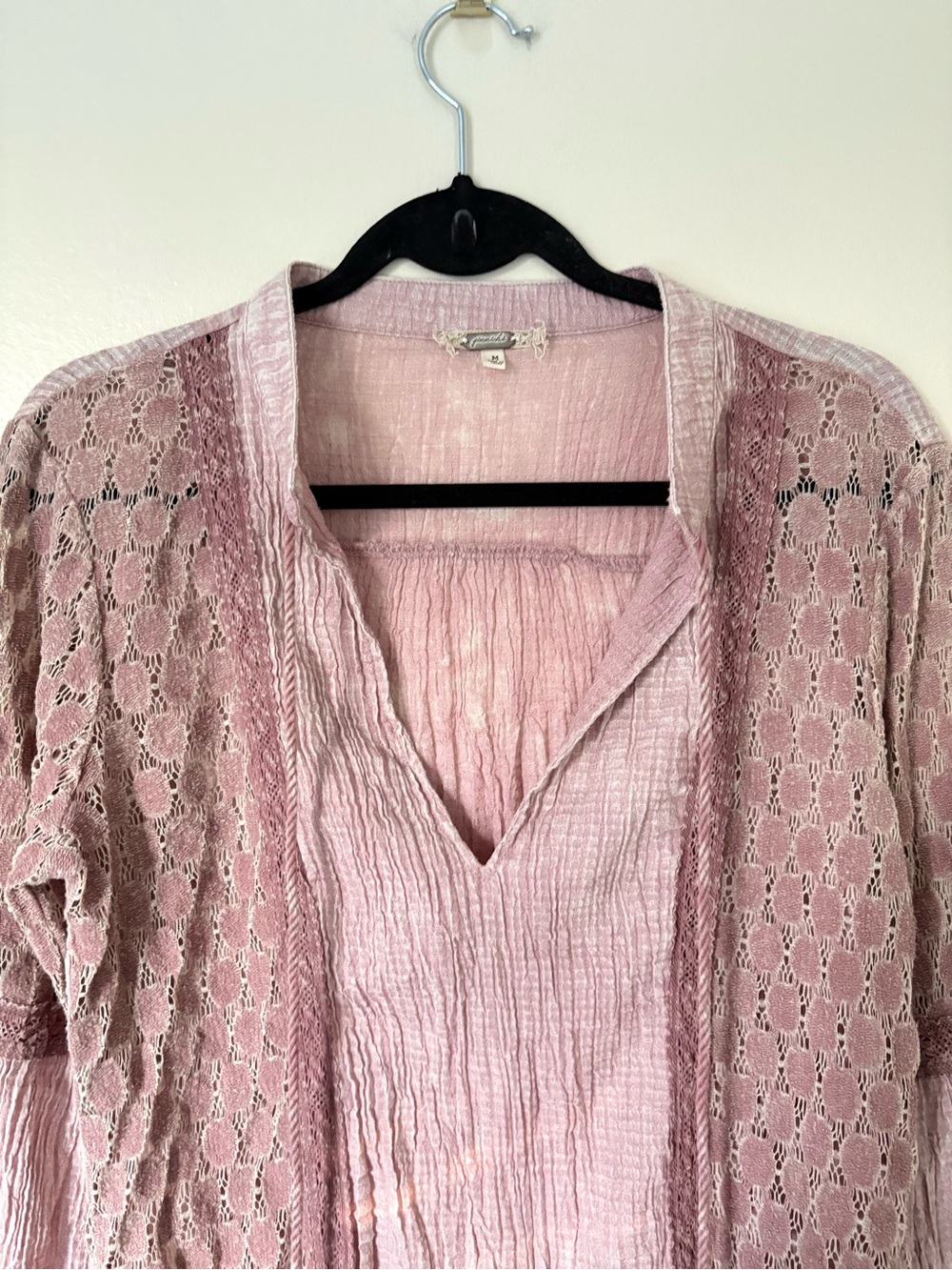 gimmicks by BKE Mauve Layered Lace Top Size Medium - Picture 7 of 13